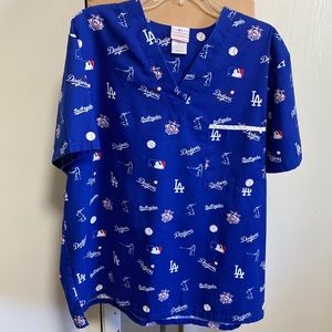 MLB Dodgers Blue Graphic Men's Tee